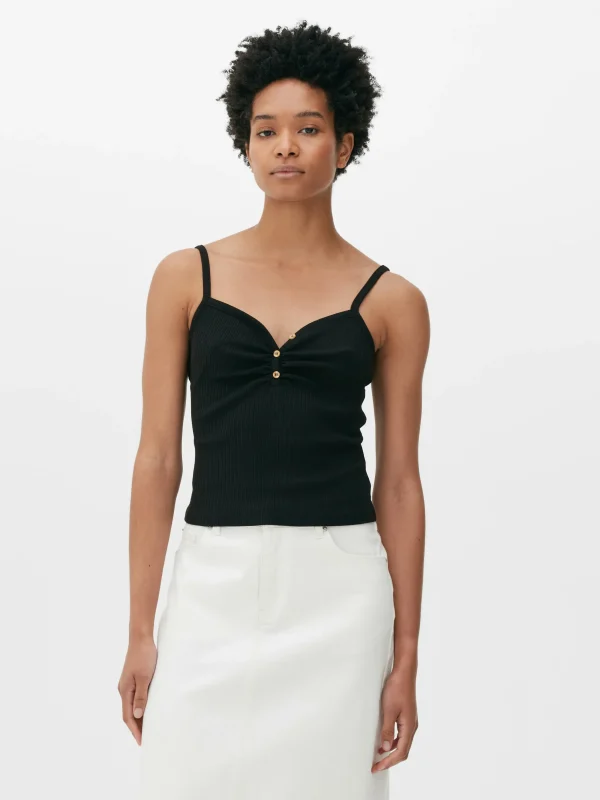 Caraco à Encolure Boutonnée