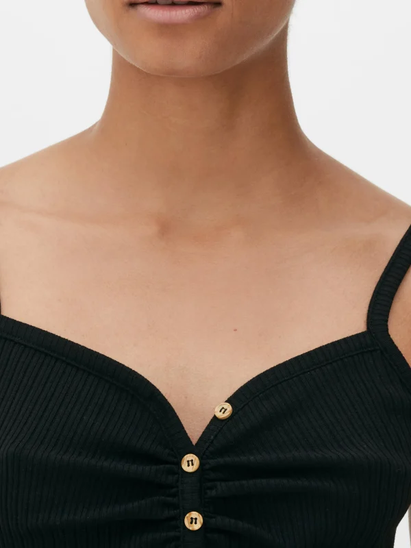 Caraco à Encolure Boutonnée