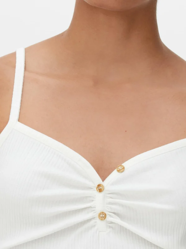 Caraco à Encolure Boutonnée