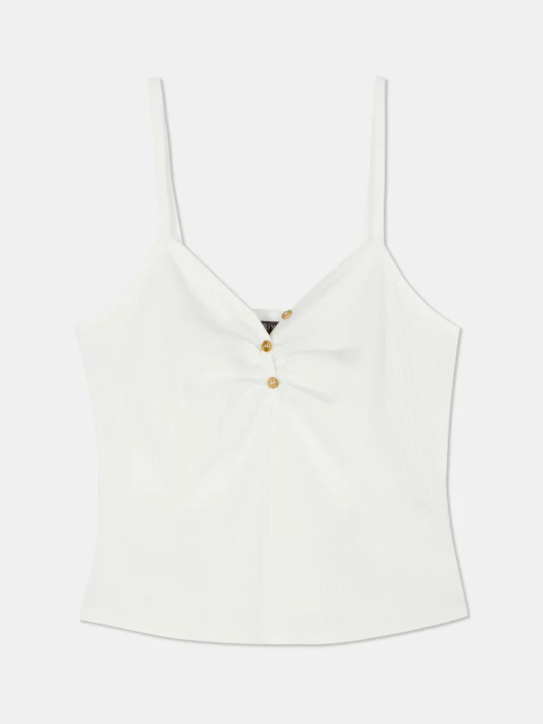 Caraco à Encolure Boutonnée