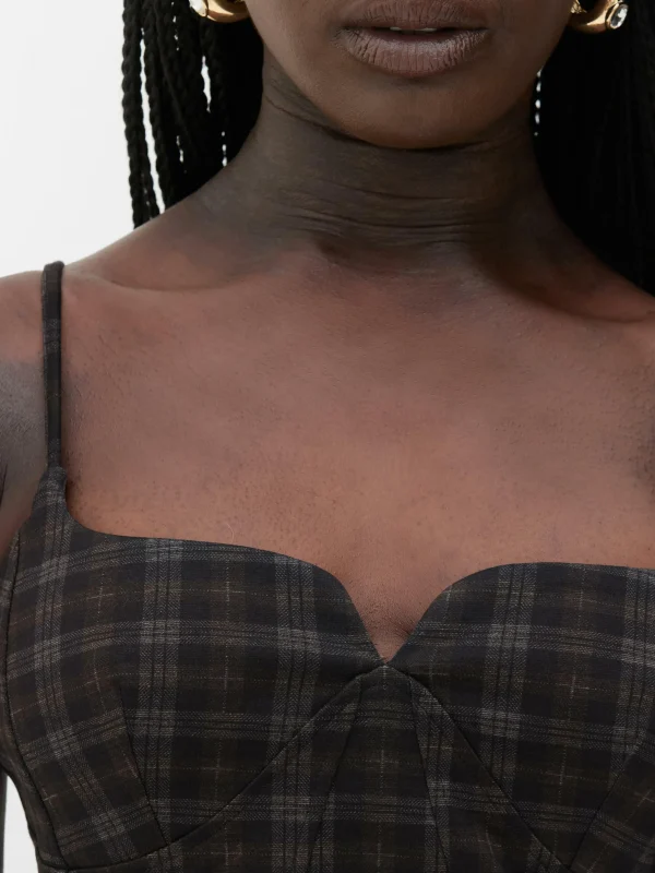 Caraco Court à Carreaux Rita Ora à Coordonner