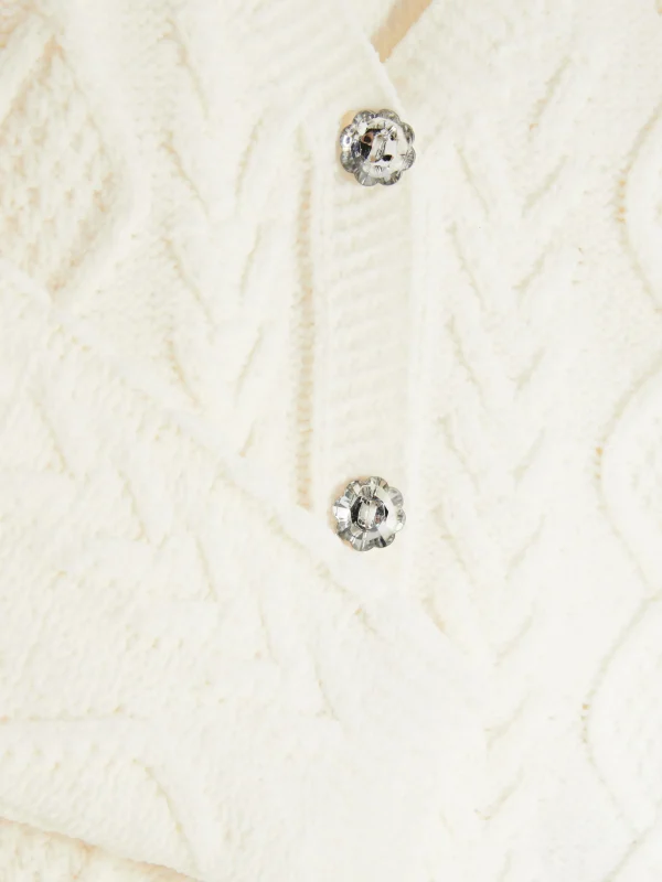 Cardigan En Maille Torsadée