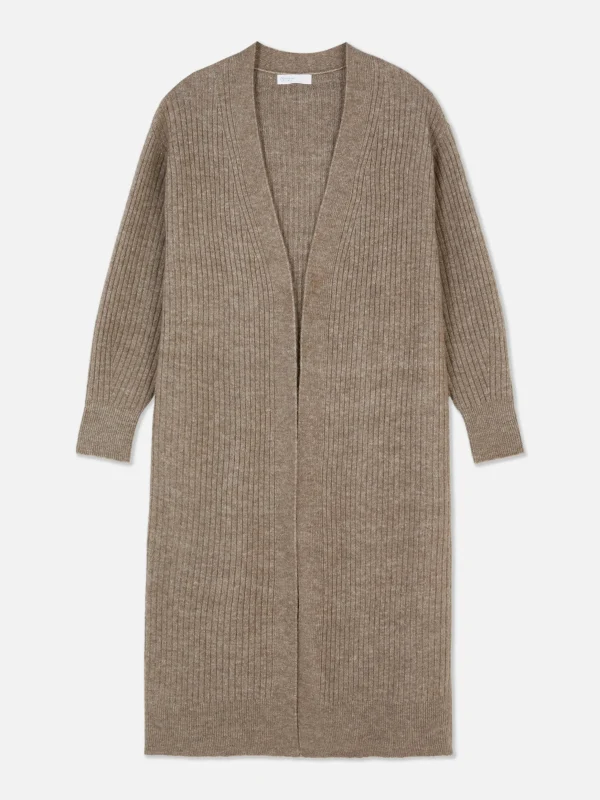 Cardigan Long Côtelé