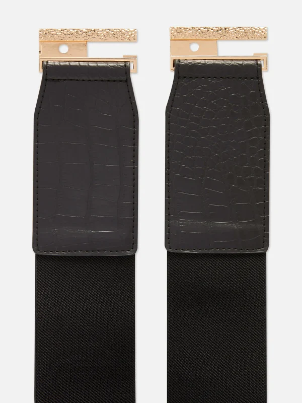 Ceinture élastique Imitation Croco