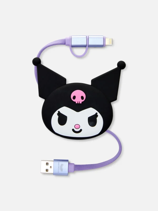Chargeur Rétractable Hello Kitty Kuromi