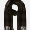 Écharpe à Carreaux Et à Franges