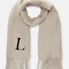 Écharpe Avec Initiale Brodée Et Pampilles