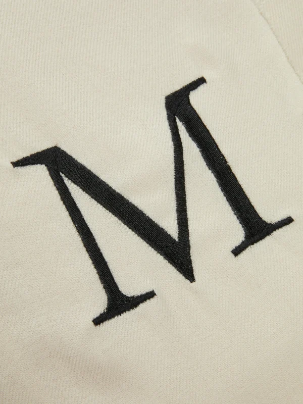 Écharpe Brodée Avec Initiale Monogramme