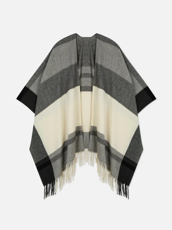 Écharpe Façon Cape à Carreaux