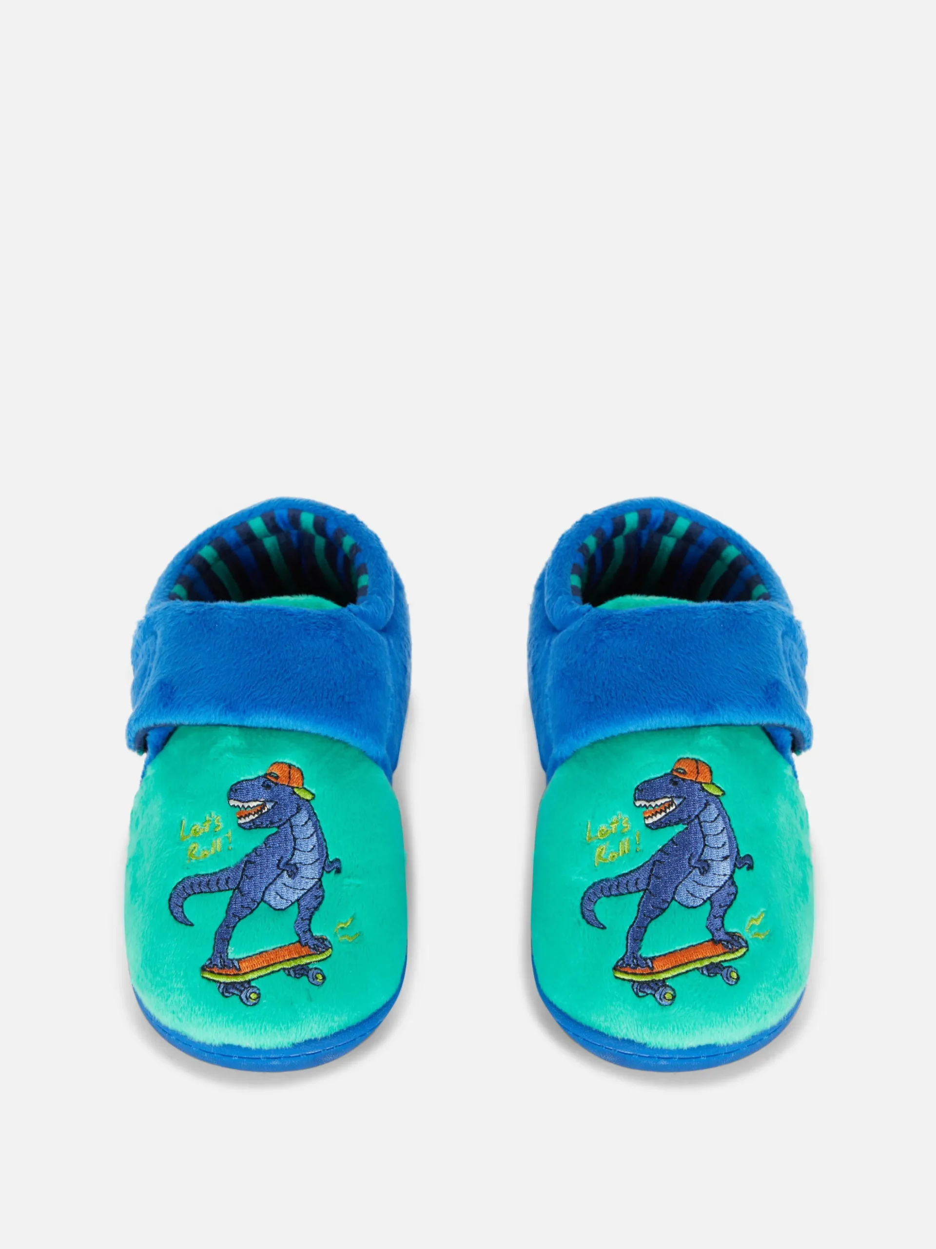 chaussons__semelle_paisse_1.webp Chaussons à Semelle épaisse Et Motif Dinosaure