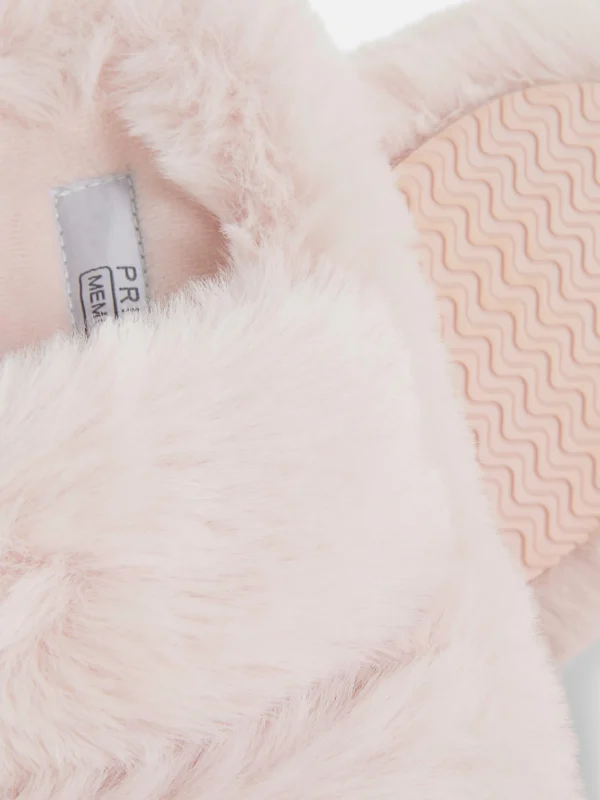 Chaussons Duveteux à Double Bride