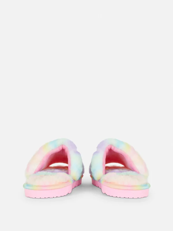 Chaussons En Fausse Fourrure Effet Dégradé