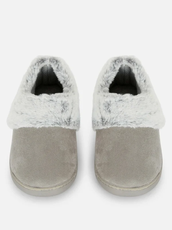 Chaussons Mocassins Doublés En Fausse Fourrure