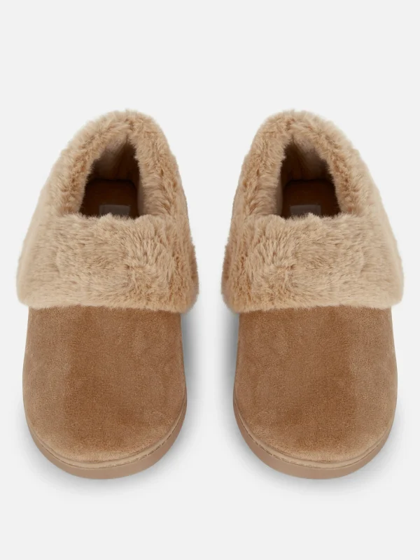 Chaussons Mocassins Doublés En Fausse Fourrure