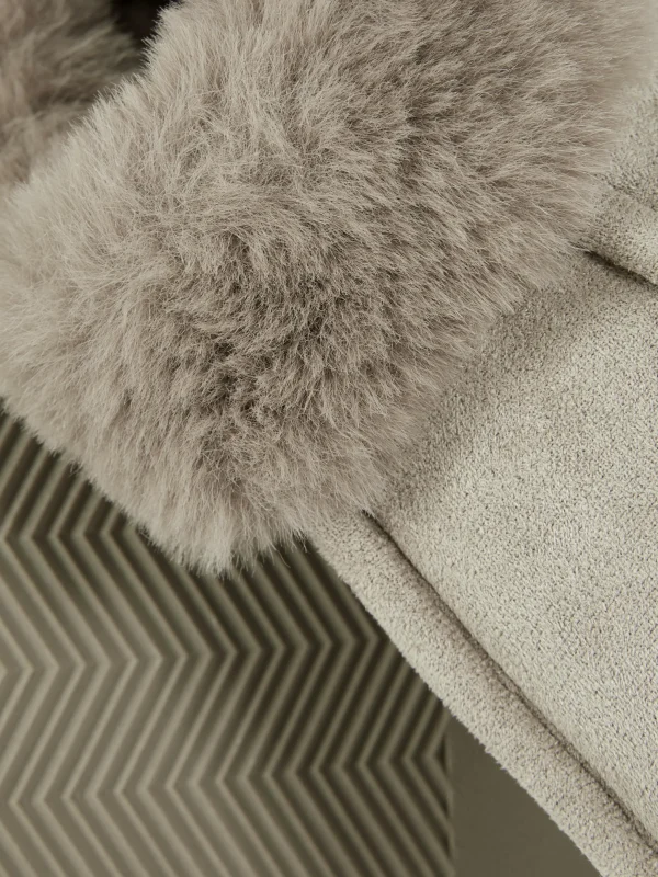 Chaussons Mocassins Doublés En Fausse Fourrure