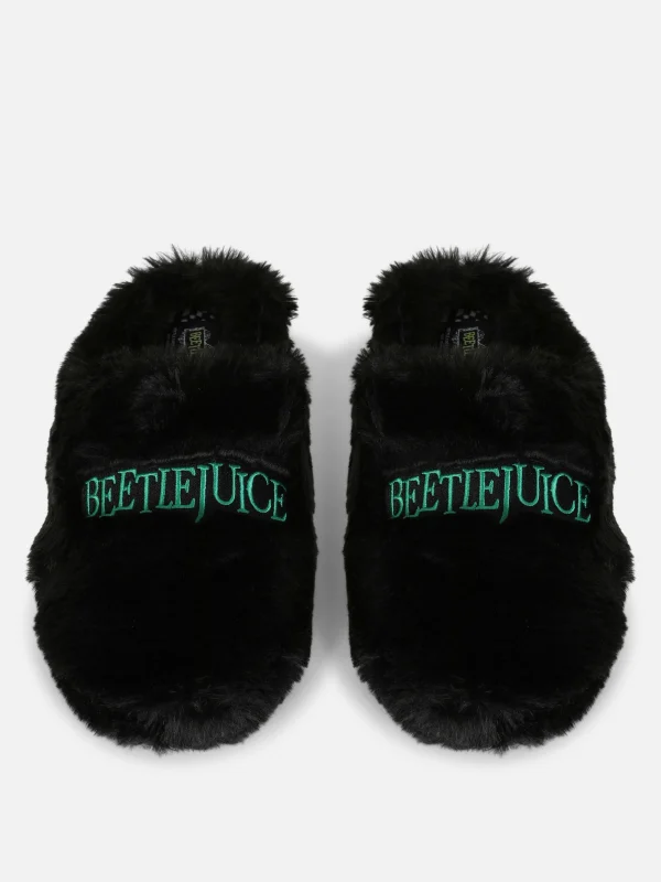Chaussons Mule Duveteux Beetlejuice