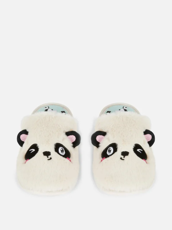 Chaussons Mules à Motif Panda En 3D