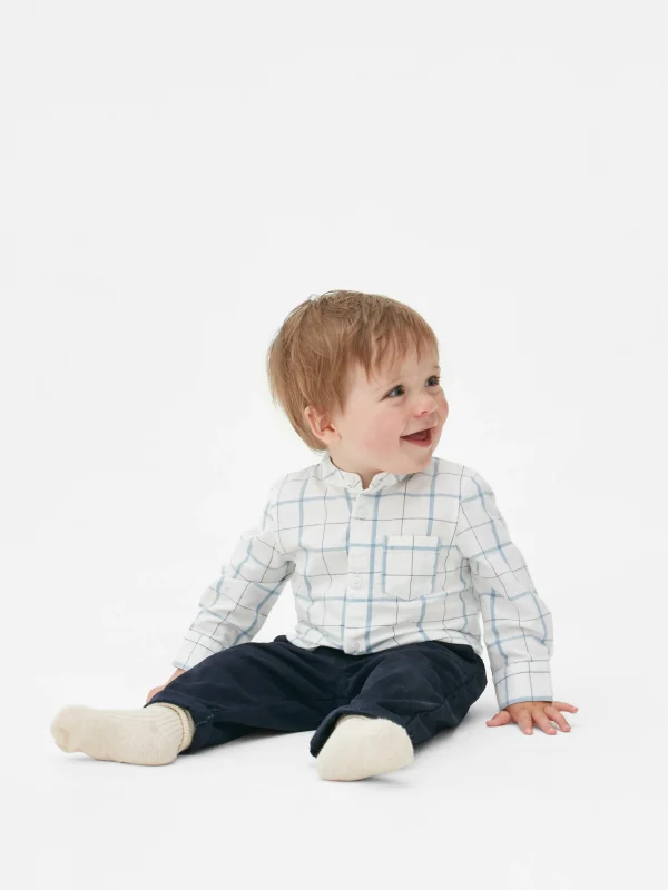 Chemise à Manches Longues à Carreaux