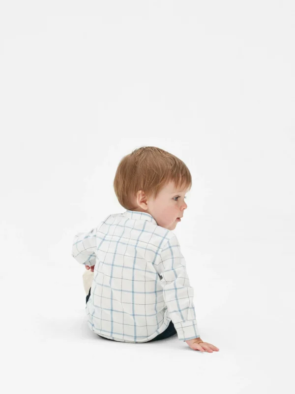 Chemise à Manches Longues à Carreaux