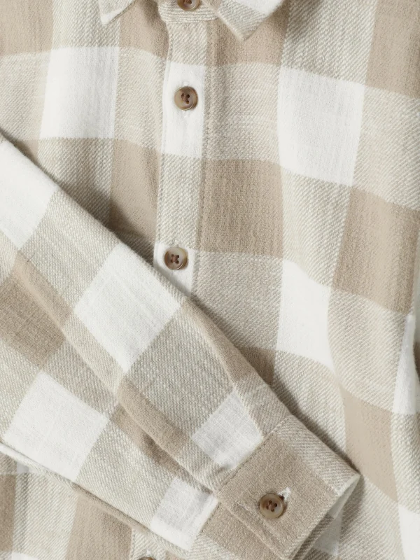 Chemise à Manches Longues à Carreaux