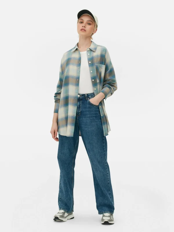 Chemise Coupe Boyfriend à Carreaux