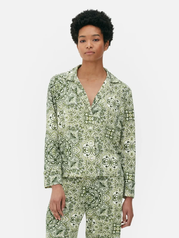 Chemise De Nuit De Pyjama Graphique à Motif Mandala