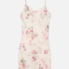 Chemise De Nuit En Satin Floral