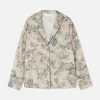 Chemise De Pyjama En Satin à Fleurs