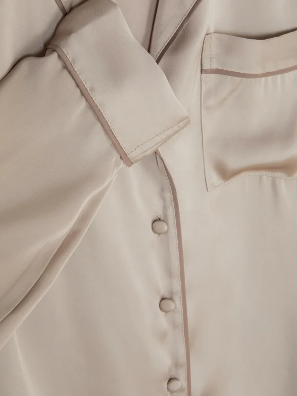 Chemise De Pyjama En Satin
