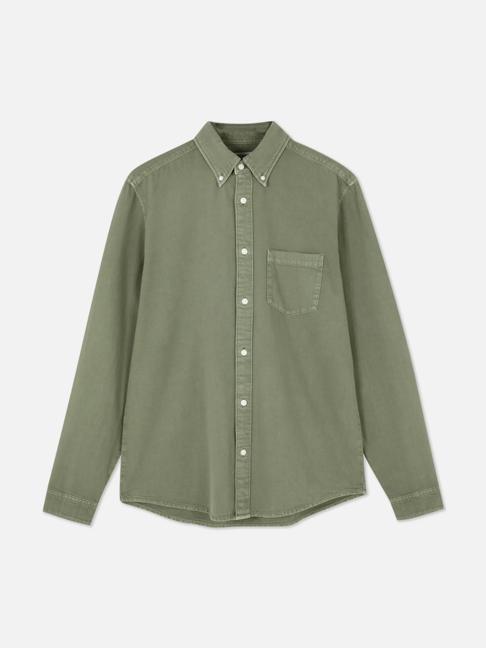 chemise_en_serg_de_coton__4-2.webp Chemise En Sergé De Coton à Manches Longues