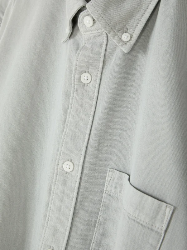 Chemise En Sergé De Coton à Manches Longues