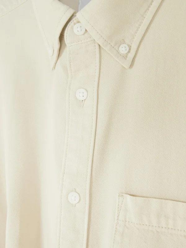 Chemise En Sergé De Coton à Manches Longues