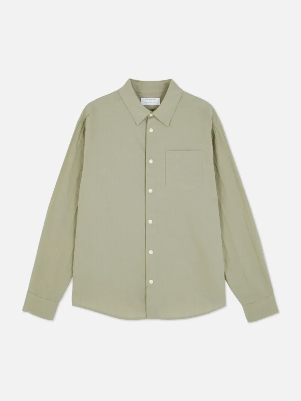 Chemise Jacquard à Manches Longues