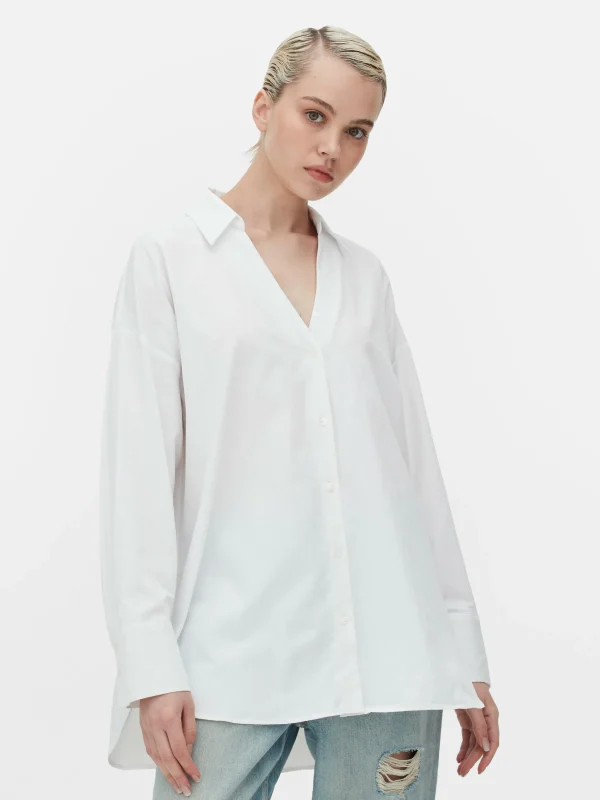 Chemise Oversize En Popeline