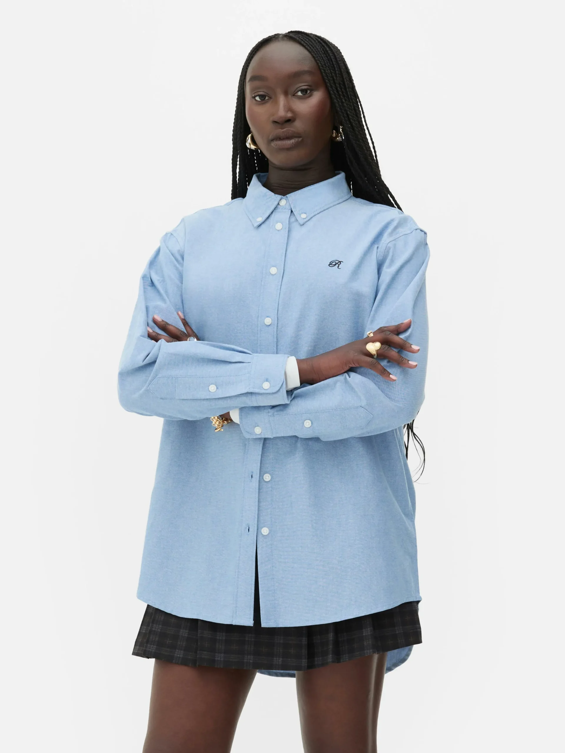 chemise_oxford_boutonne_r_1.webp Chemise Oxford Boutonnée Rita Ora