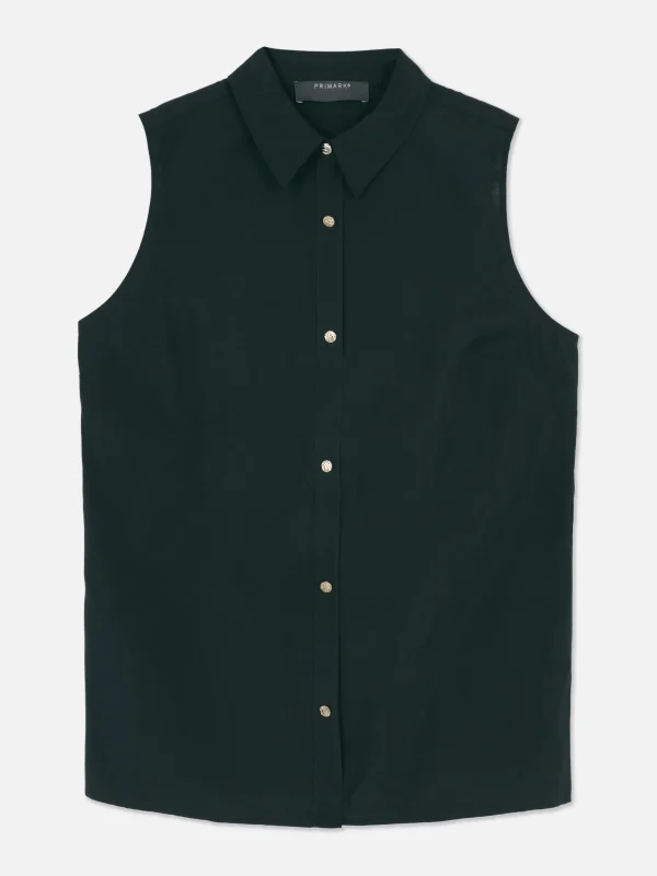Chemisier Boutonné Sans Manches