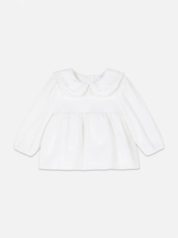 Chemisier Froncé à Col