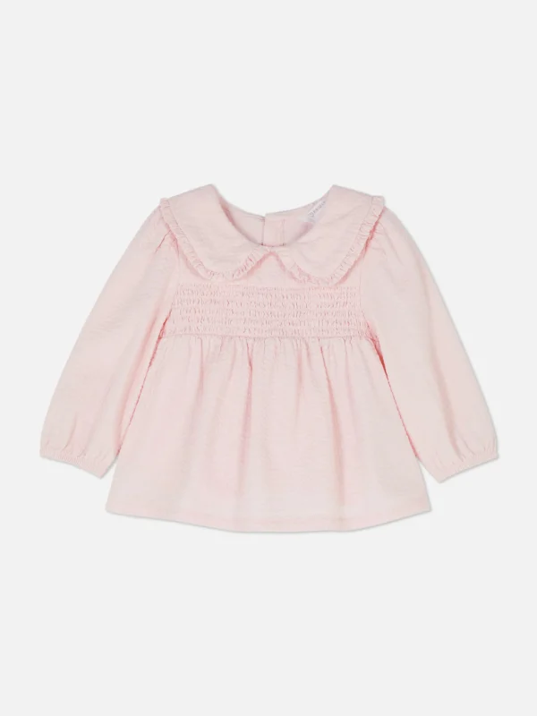 Chemisier Froncé à Col