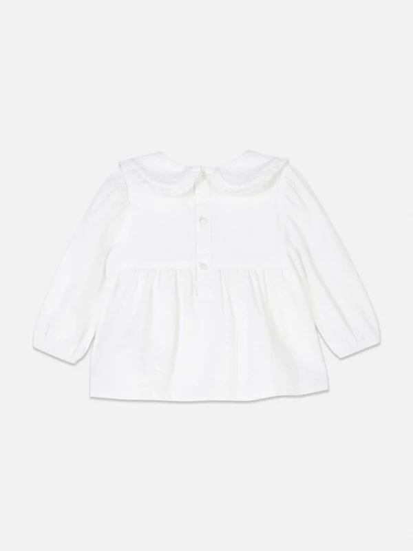 Chemisier Froncé à Col