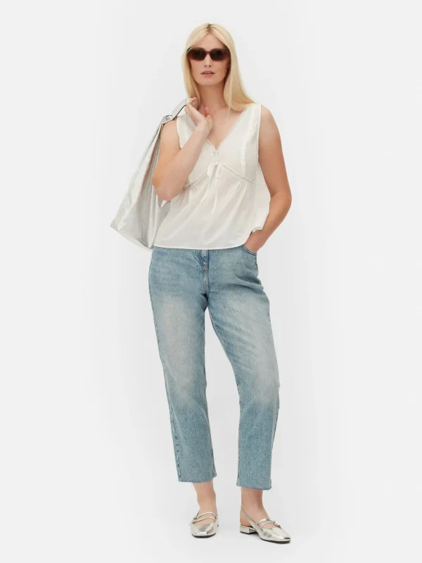 Chemisier Sans Manches à Col En V