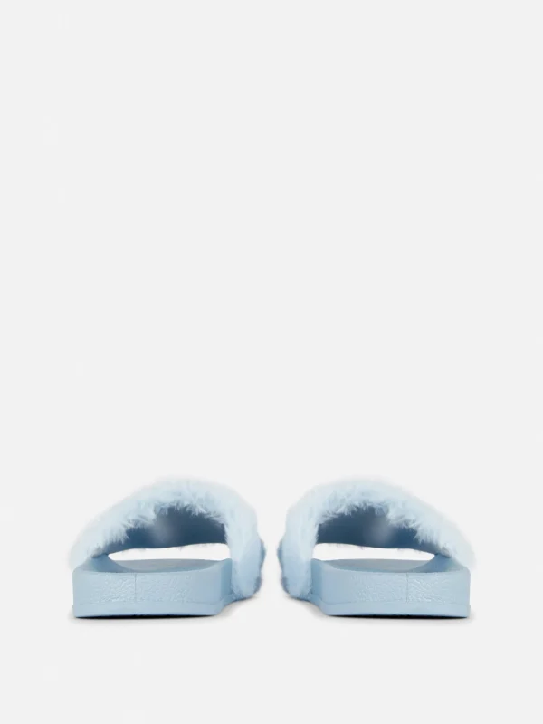 Claquettes De Piscine En Fausse Fourrure Disney