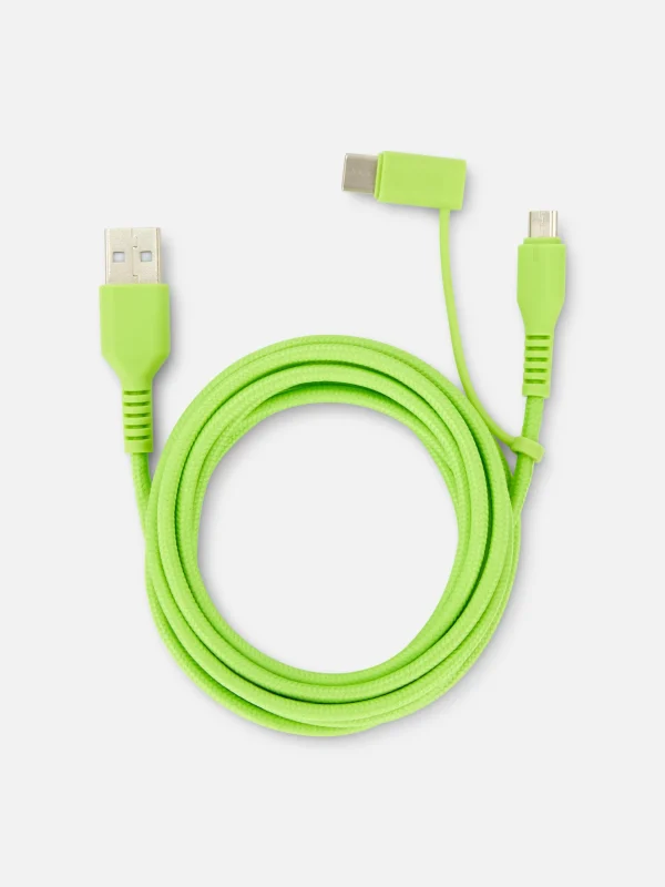 Cordon De Charge Double De Deux Mètres