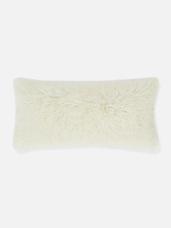 Coussin Rectangulaire En Fausse Fourrure