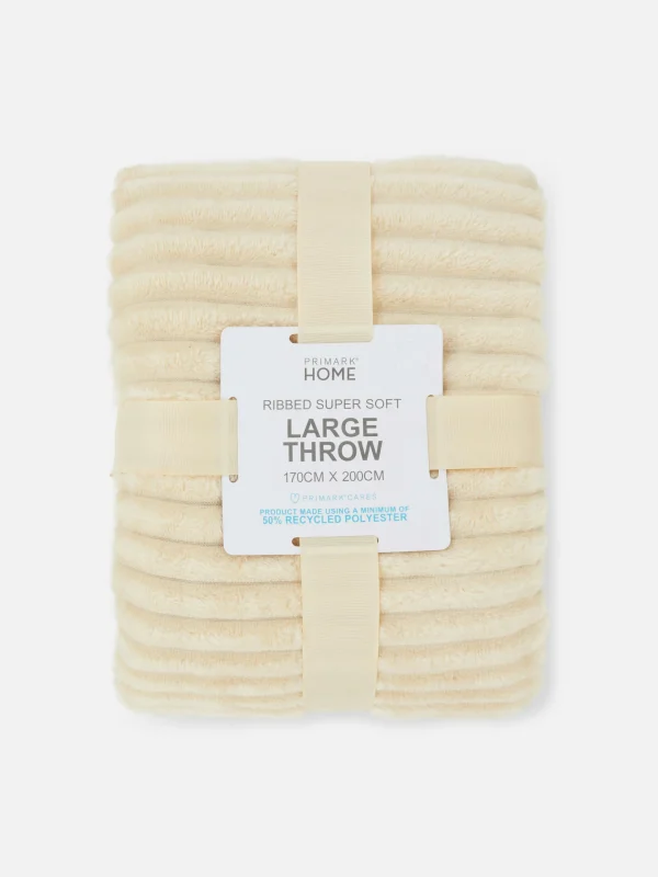 Couverture Large Côtelée