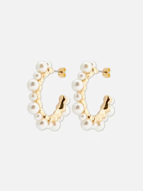 Créoles En Fausses Perles