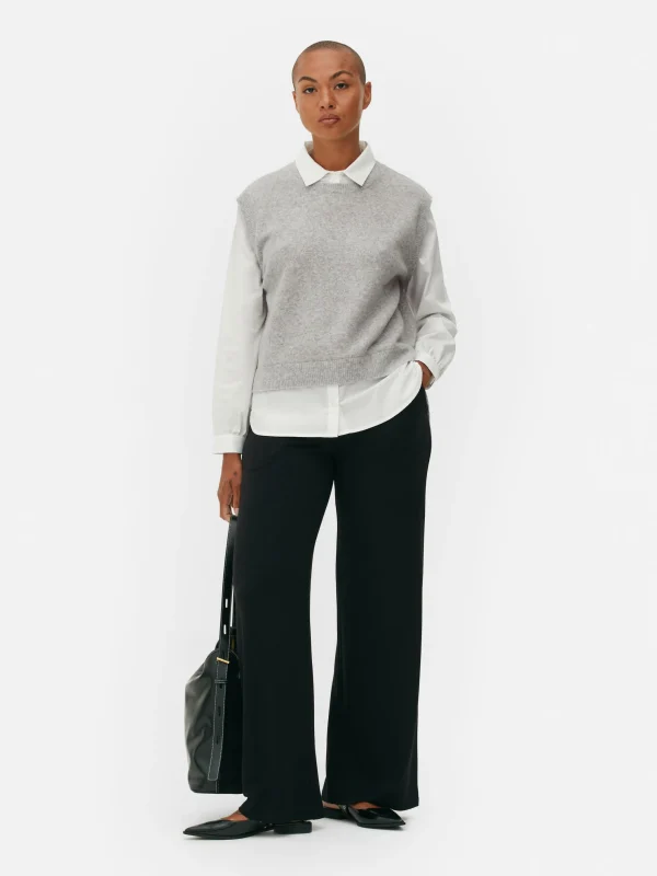 Débardeur Chemise 2-en-1 Superposé