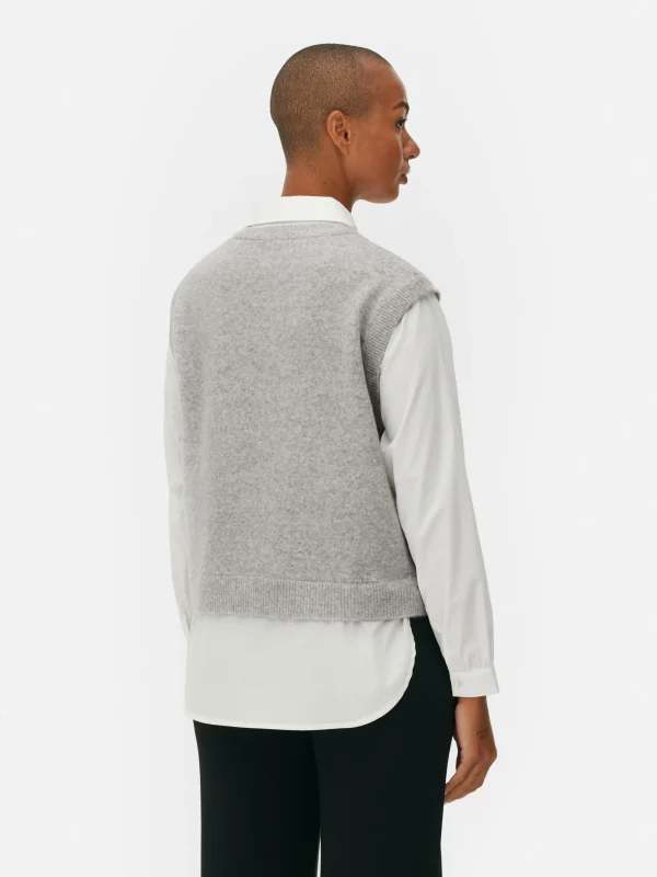 Débardeur Chemise 2-en-1 Superposé