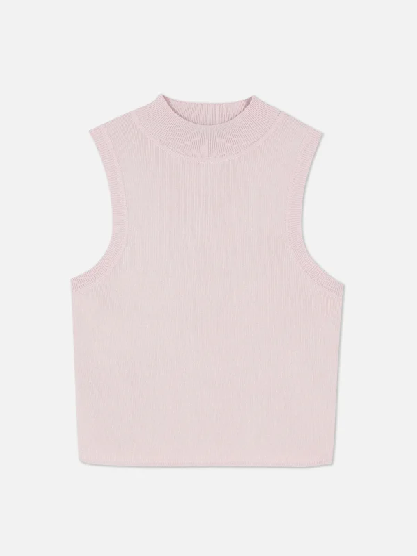 Débardeur Court à Col Montant