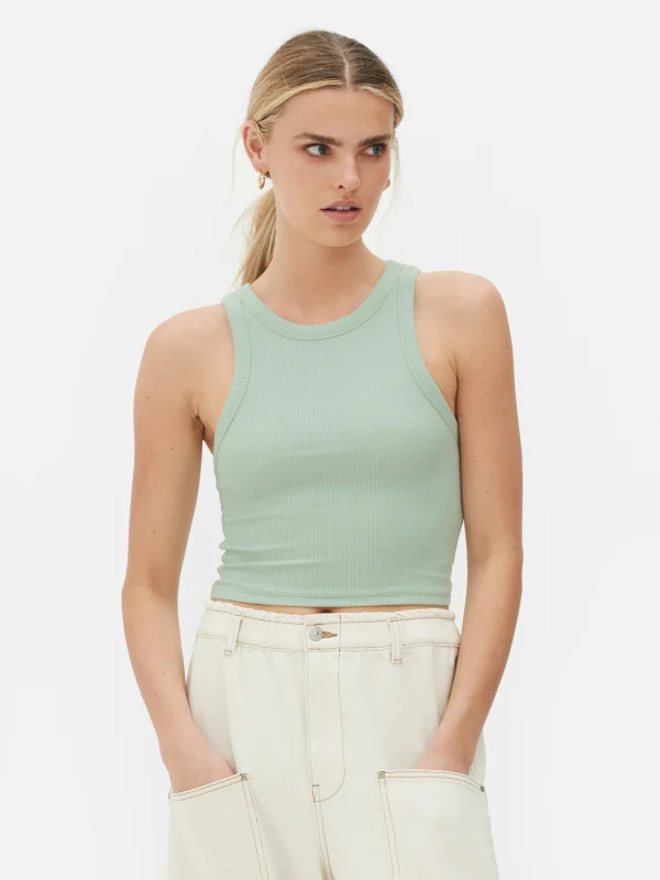 Débardeur Côtelé à Dos Nageur