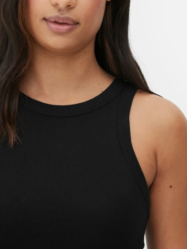 Débardeur Côtelé à Dos Nageur